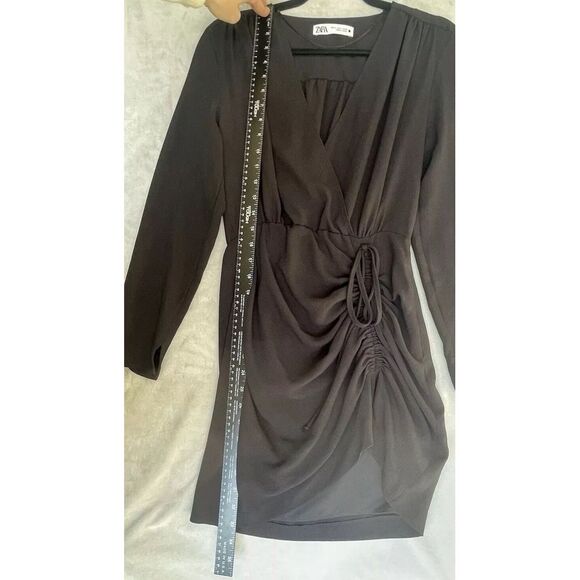 Zara Dress Womens Size Small Black Semi Sheer Party Event Romantic Dark Feminine - Picture 6 of 16